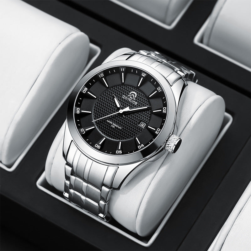Men's Waterproof Business Calendar Quartz Watch