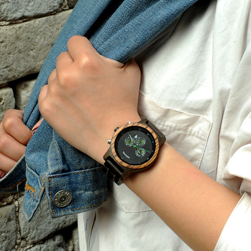 Three Eyes Multifunctional Waterproof Watch