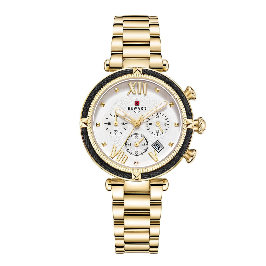 REWARD six-pin waterproof quartz watch