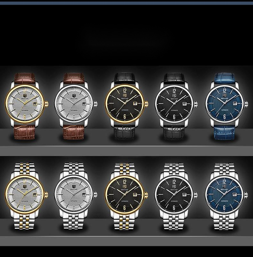 Fashion trend mechanical watch men's watch 5144 stripes