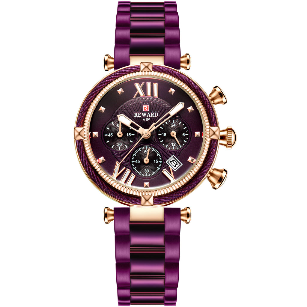 REWARD six-pin waterproof quartz watch