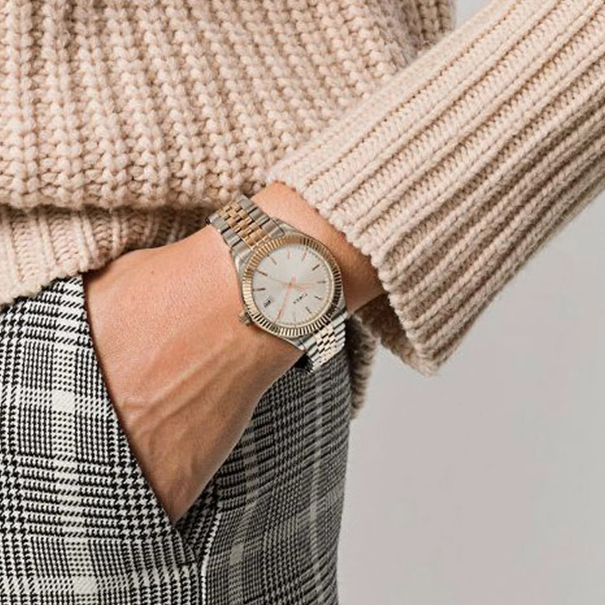 Timex Women's 2t Stainless Steel Watch, Silver Dial | Tw2t87000-4