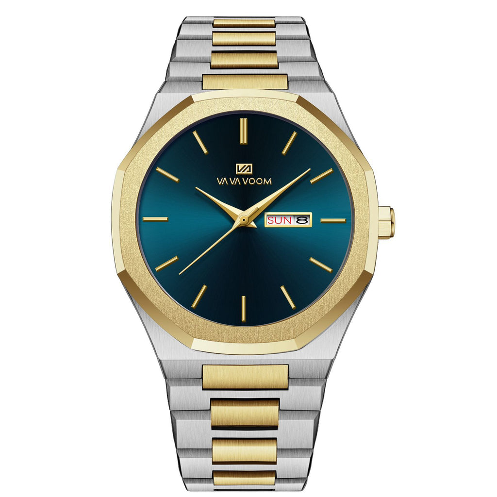 Business-Casual Steel-Chain Mens Watch