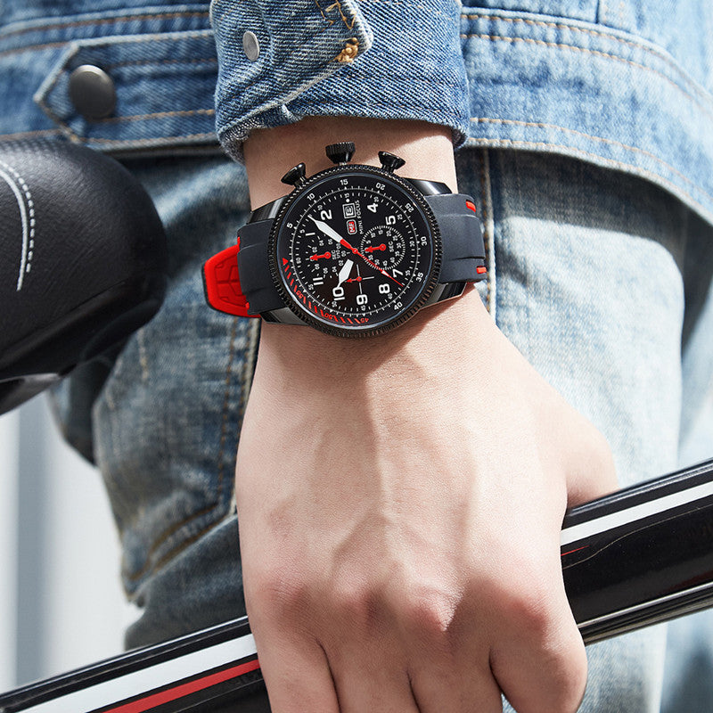 Multifunctional Aviation Watch Waterproof Quartz Watch Sports Luminous