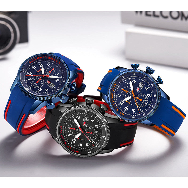 Multifunctional Aviation Watch Waterproof Quartz Watch Sports Luminous