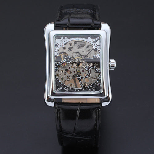 Men's mechanical skeleton watch
