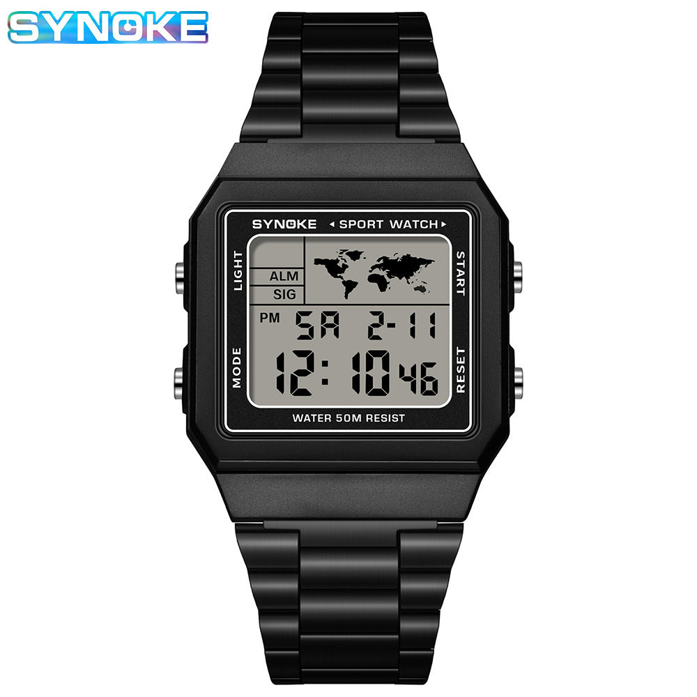 Classic Retro Waterproof Multi-function Sports Digital Watch
