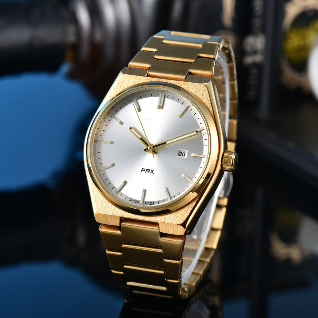 New Simple, Elegant, And Stylish Quartz Mens Watch With Steel Band