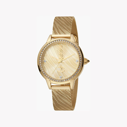 Just Cavalli Women's Gold Stainless Steel Watch, Champagne Dial | Jc1l146m0055-1