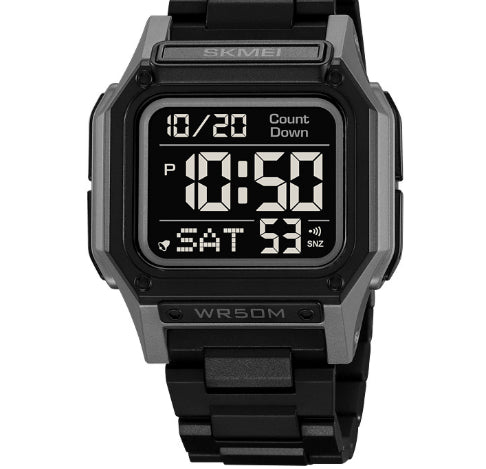 Mens Electronic Watch Outdoor Luminous Sporty And Waterproofperfect For Students