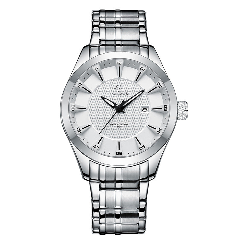 Men's Waterproof Business Calendar Quartz Watch