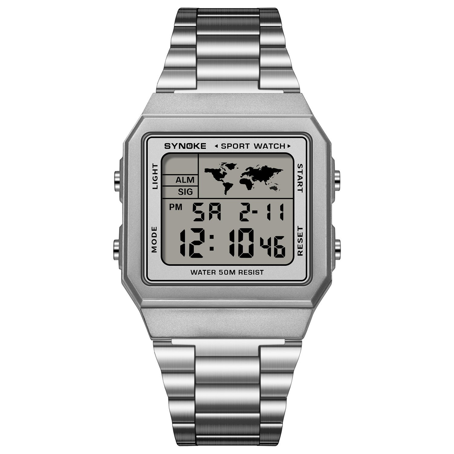 Classic Retro Waterproof Multi-function Sports Digital Watch