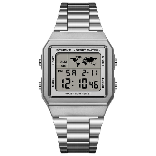 Classic Retro Waterproof Multi-function Sports Digital Watch