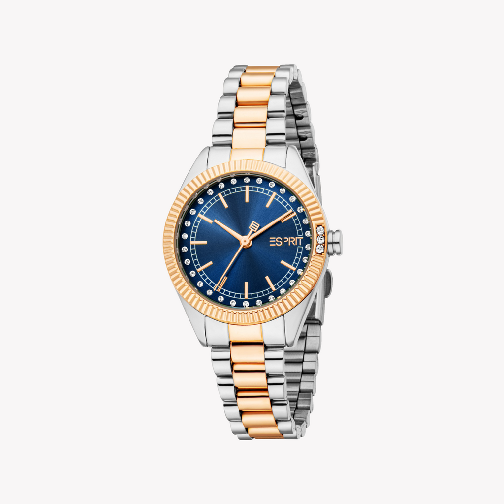 Esprit Women's Silver/Rose Gold Watch | Es1l515m0075
