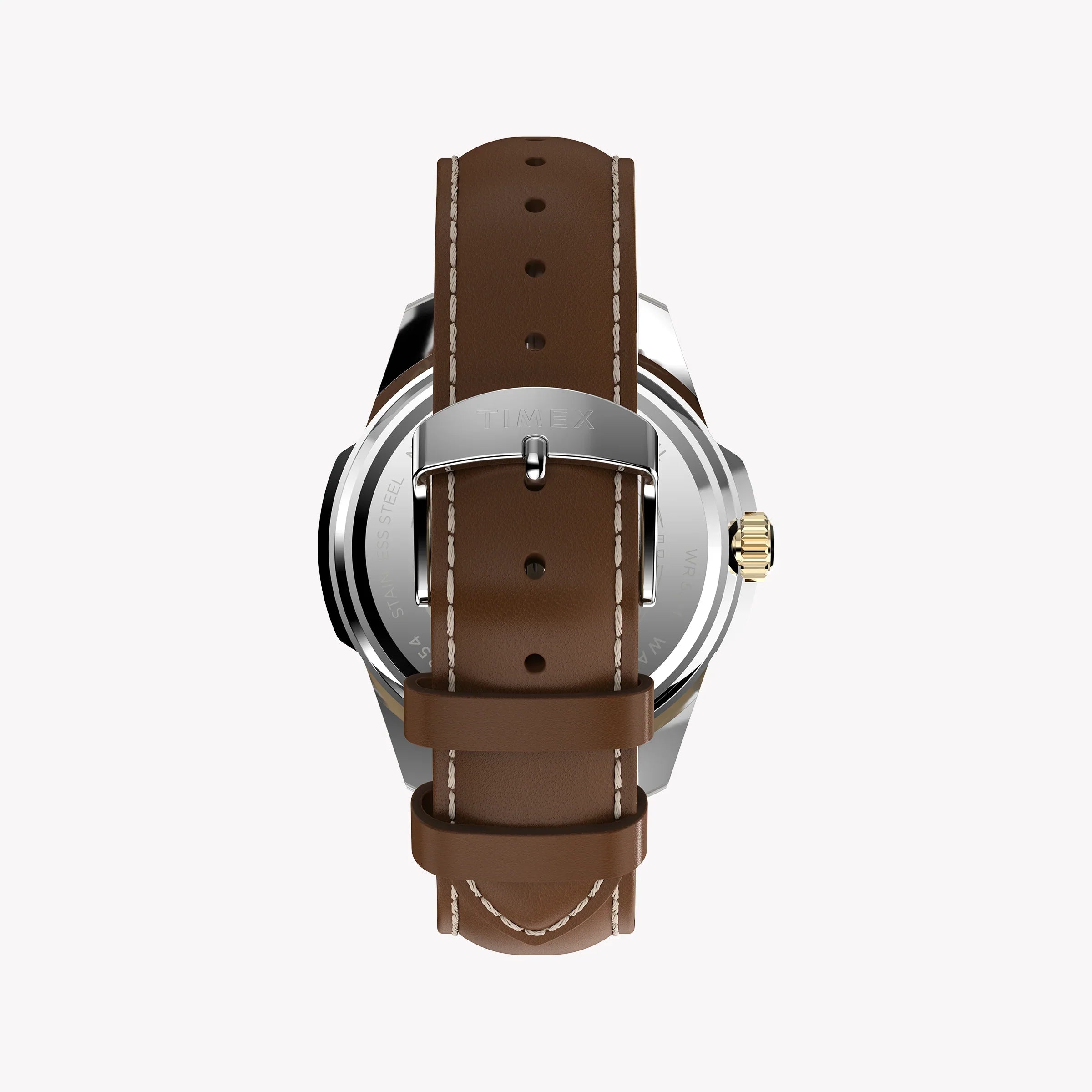 Essex 3-Hand Strap Blue Dial Brown Leather Watch | TW2Y38100-2