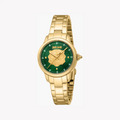 Just Cavalli Women's Gold Watch, Dark Green Dial | Jc1l334m0065-0