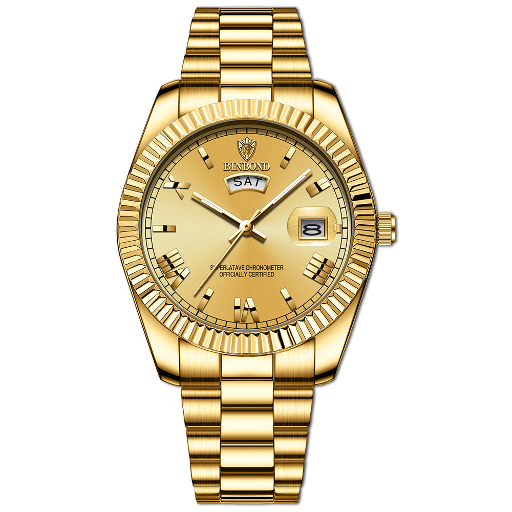 Blue Quartz Watch Couple Business Watch