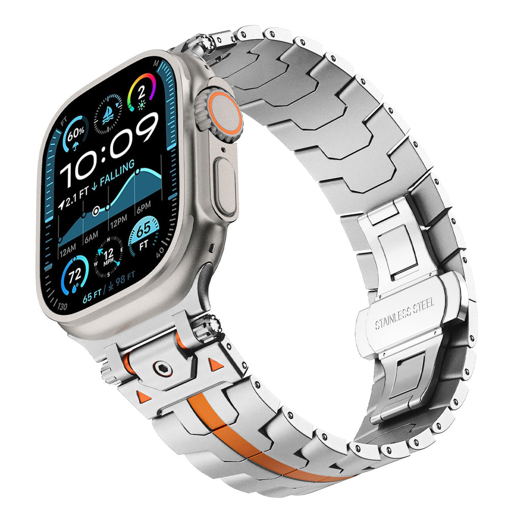Mens Simple Versatile Stainless Steel Strap For Watch Ultra