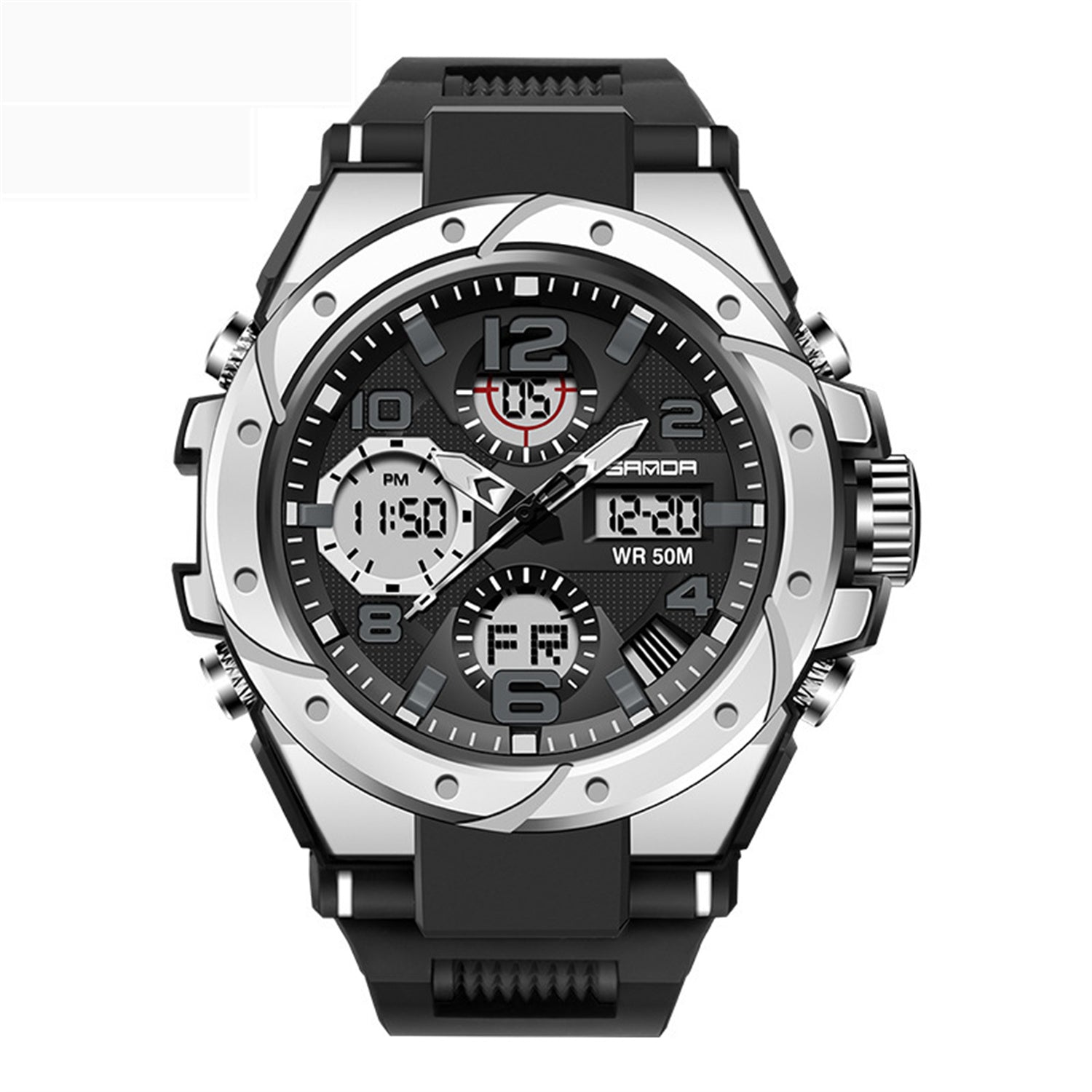 Men's Multifunctional Waterproof Quartz Watch For Sports