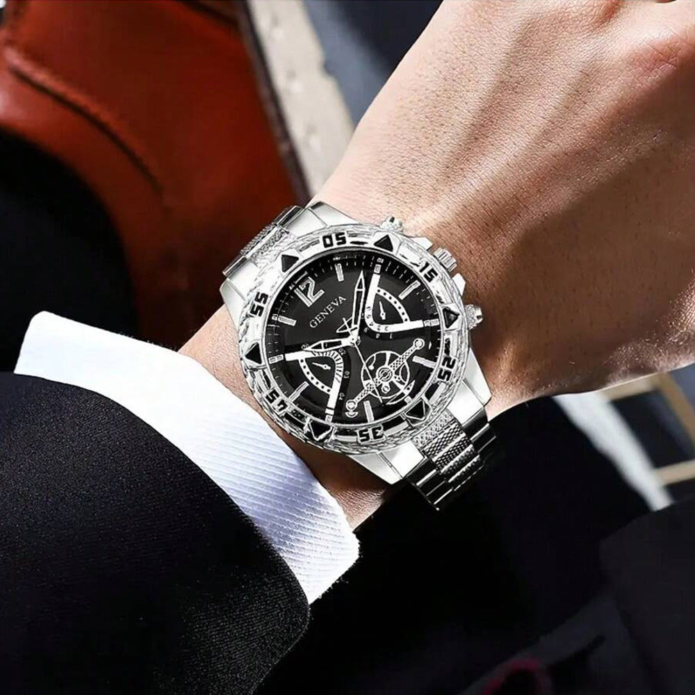 Men's Authentic Volkswagen Fully Automatic Mechanical Watch With Steel Strap