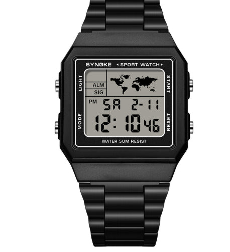 Classic Retro Waterproof Multi-function Sports Digital Watch