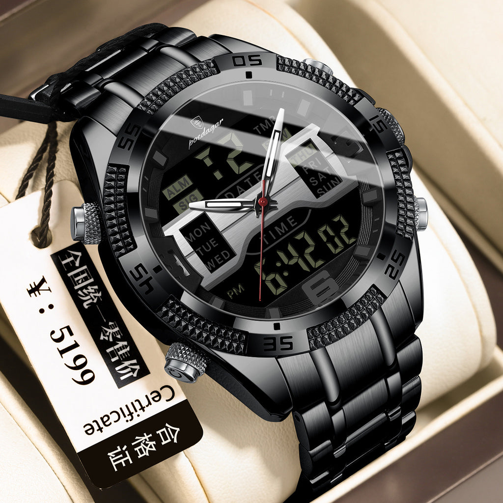 New Multifunctional Men's Watch Electronic Watch