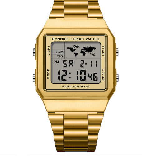 Classic Retro Waterproof Multi-function Sports Digital Watch