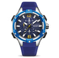 Large Dial Multi-function Calendar Waterproof Silicone Sports Watch