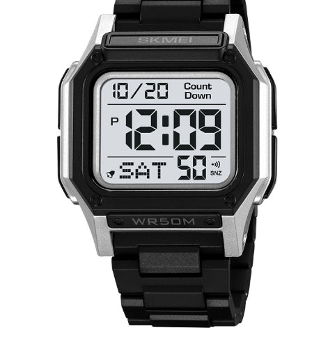 Mens Electronic Watch Outdoor Luminous Sporty And Waterproofperfect For Students